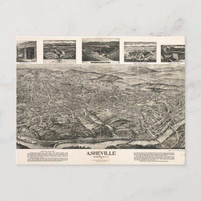 Asheville, NC 1912 Carte postale (Devant)