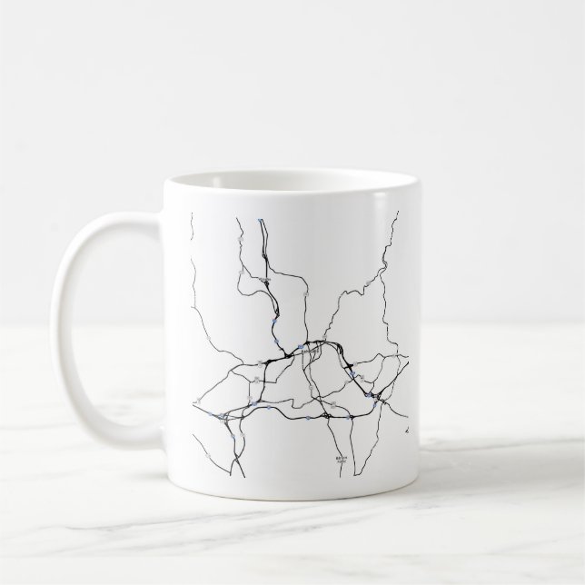 Asheville, Nord-Carolina Kaffeetasse (Links)