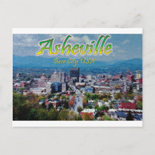 ASHEVILLE, NORDKAROLINA POSTKARTE