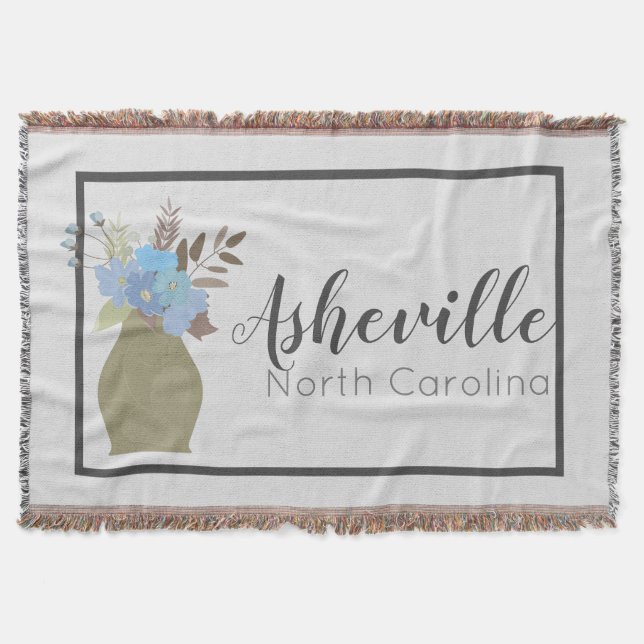 Asheville, North Carolina gepaarter Schriftart Mod Decke (Vorderseite)