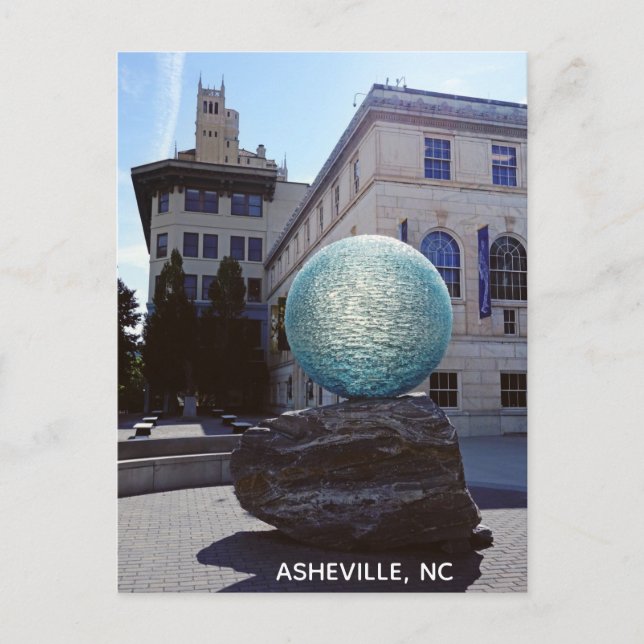 Asheville North Carolina Kunstmuseum Foto Postkarte (Vorderseite)