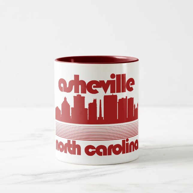 Asheville, North Carolina Zweifarbige Tasse (Mittel)