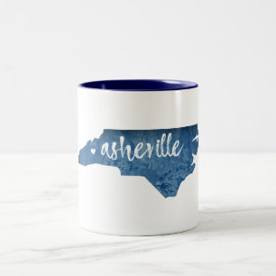 Asheville, North Carolina Zweifarbige Tasse