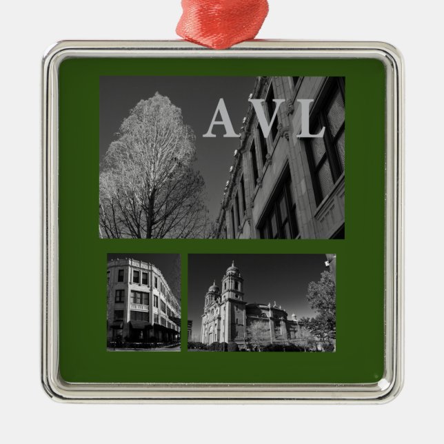 Asheville-Verzierung Ornament Aus Metall (Vorne)