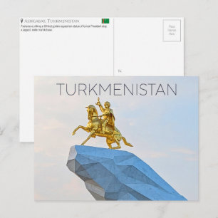 Ashgabat, Turkmenistan Reise-Postkarte Postkarte
