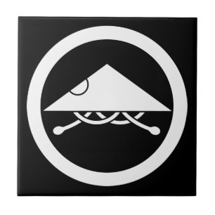 Ashigaru-Helm im Zirkel Fliese