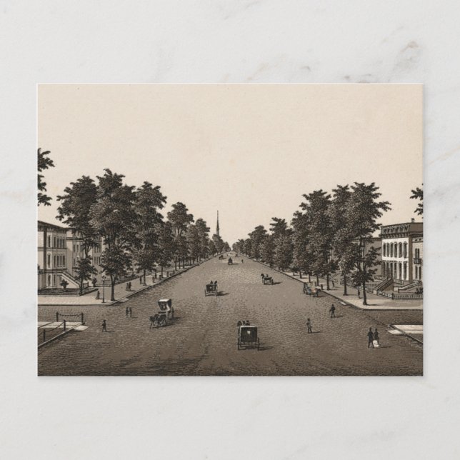 Ashland Avenue, Chicago (c. 1880) Postkarte (Vorderseite)