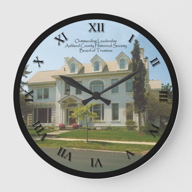 Ashland County historische Gesellschafts-Uhr - Große Wanduhr (Vorderseite)
