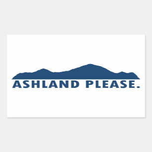 Ashland Oregon Bitte Rechteckiger Aufkleber