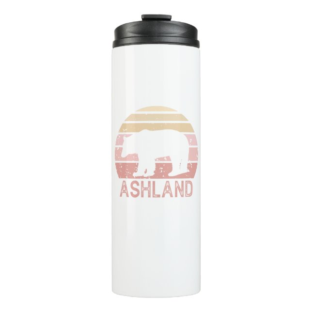 Ashland Oregon Retro Bear Thermosbecher (Vorderseite)
