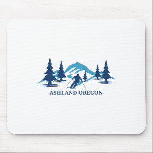 Ashland Oregon Skigebiet Skifahren Skifahrer Mousepad