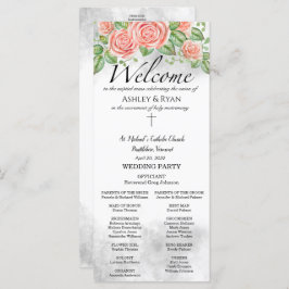 Ashle Katholic Wedding Program with Mass