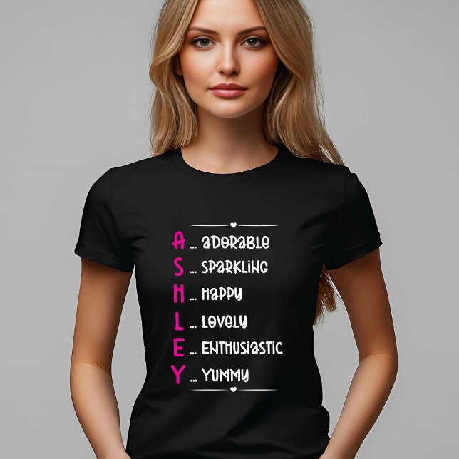 Ashley Acronym Design for Fun Personalization T-Shirt (Von Creator hochgeladen)