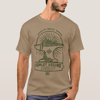 Ashley Lozano Schmuck-Amboss-Shirt - Waldgrün T-Shirt