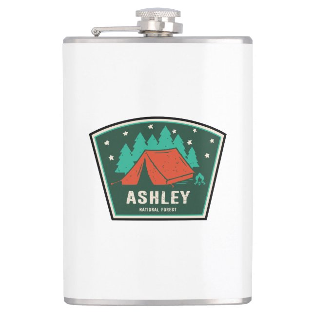 Ashley National Forest Camping Flachmann (Vorderseite)