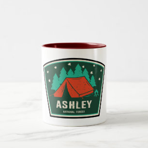 Ashley National Forest Camping Zweifarbige Tasse