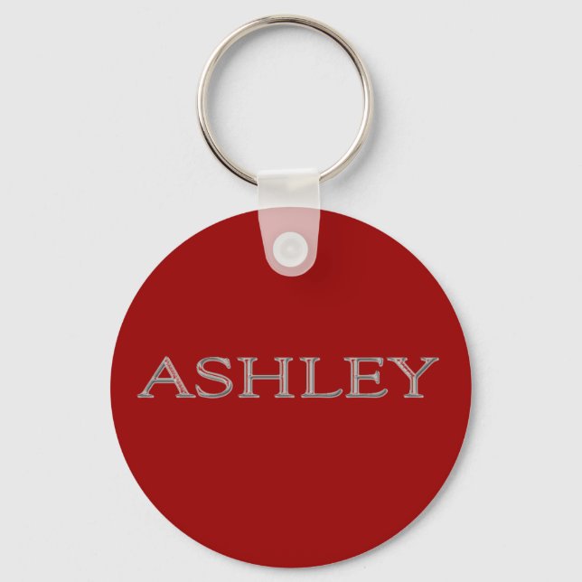 Ashley Personalisiert Name Schlüsselanhänger (Vorderseite)