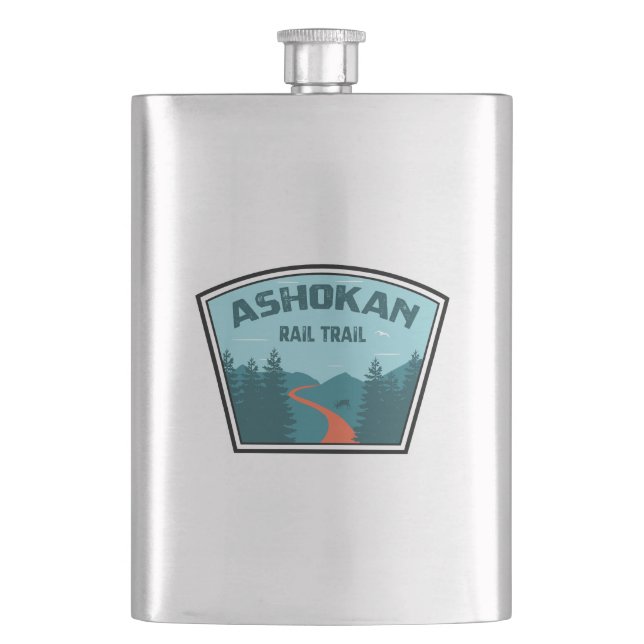 Ashokan Rail Trail New York Flachmann (Vorderseite)