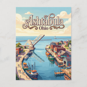 Ashtabula, Ohio Postkarte