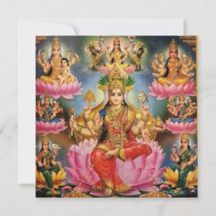 Ashtalakshmi - Acht Formen von Lakshmi Einladung