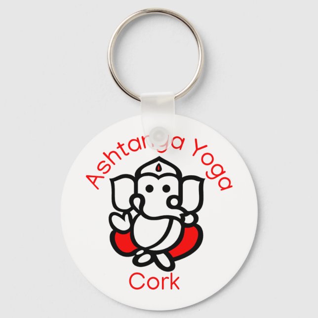 Ashtanga Yoga Cork Schlüsselkette Schlüsselanhänger (Vorderseite)