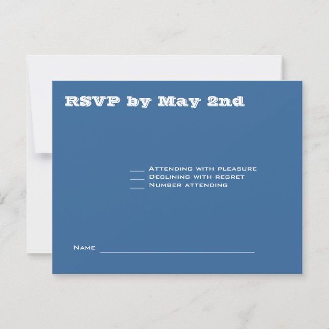 Ashton Bar Mitzvah Wedding RSVP 369 Einladung (Vorderseite)