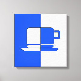 Ashton Blue and White Cup Leinwanddruck