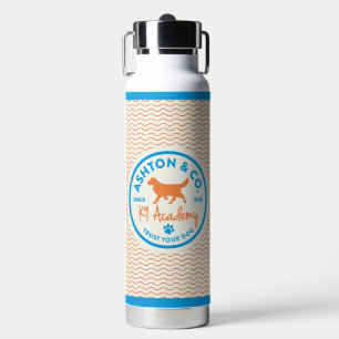 Ashton & Co. K9 Academy Wavy Lines Water Flasche