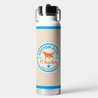 Ashton & Co. K9 Academy Wavy Lines Water Flasche