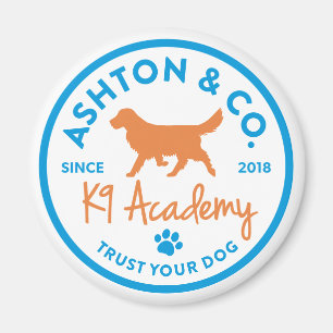 Ashton & Co. K9 Akademie-2c-Logo Magnet