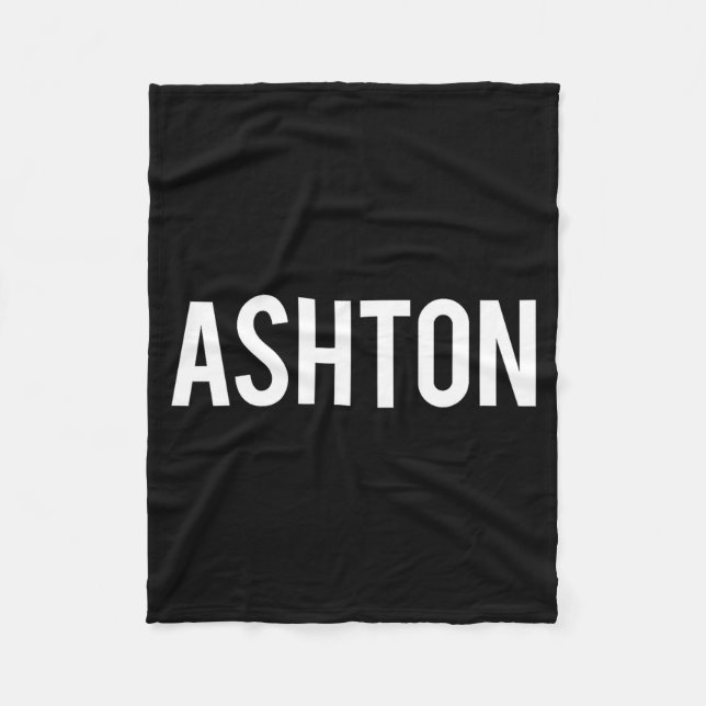 Ashton - Cool New Funny Name Fan Gift Tee  Fleecedecke (Vorderseite)