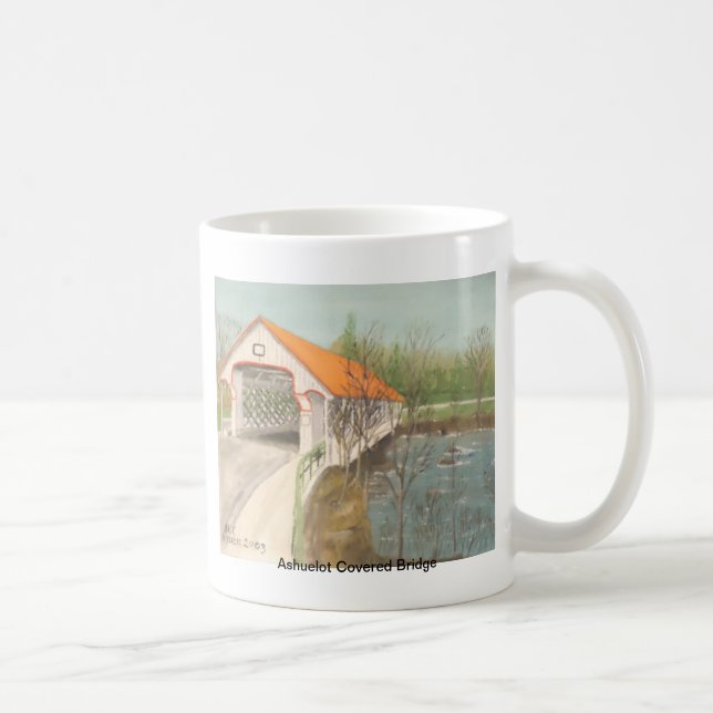 Ashuelot überdachte Brücke Kaffeetasse (Rechts)