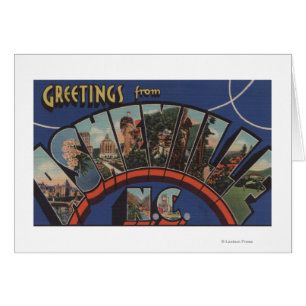 Ashville, North Carolina - große Buchstabe-Szenen