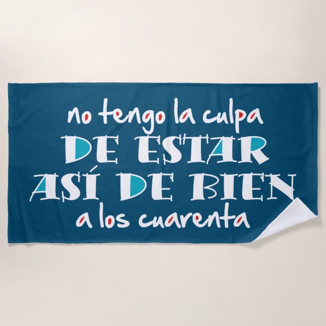 Así de bien a los 40 strandtuch (Vorderseite)