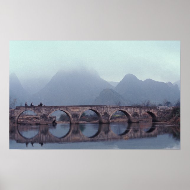 Asia, China, Guizhou, Anshuichang. Ancient Poster (Vorne)