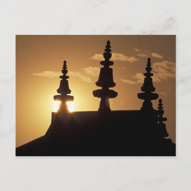 Asia, Nepal, Kathmandu. Bouddhanath Stupa. Postkarte (Vorderseite)