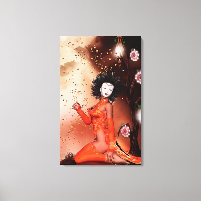 ASIA Orientale Fantasie Art Leinwanddruck (Vorderseite)