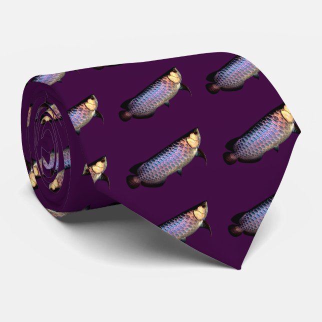 Asian Arowana Krawatte (Gerollt)