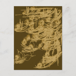 Asian Art Floral Hue Postkarte