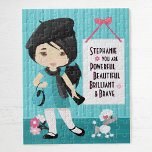 Asian Beautiful and Brave Girl Jigsaw Puzzle<br><div class="desc">Personalisiertes multikulturelles Puzzle mit positiver Bestätigung für Kinder. Bitte Karo mehr von meinen personalisierten Geschenken raus.</div>