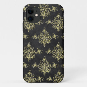 Asian Black and Gold Glitzer Florish iPhone title_seo2