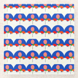 Asian contemporary  glasuntersetzer