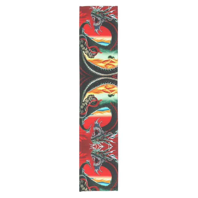 ASIAN DRAGON KURZER TISCHLÄUFER (Vorderseite)