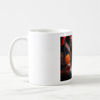 (Asian Girl & Blume)Klassische Tasse, 11 oz Kaffeetasse