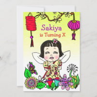 Asian Girl Fairy Birthday