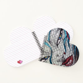 Asian Girl Graffiti Notizbuch