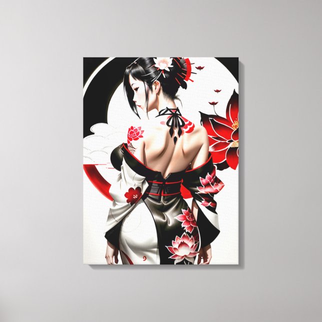 Asian Girl_Kimmo_SaMario_Styles Leinwanddruck (Vorderseite)