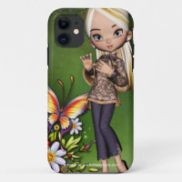 Asian Girl Schöne Blume Design 6