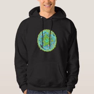 Asian Koi Blue Pond Goldfish Carp Freshwater Pflan Hoodie