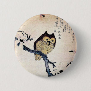 Asian Owl Button